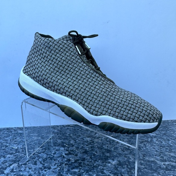 Nike Air Jordan Future Olive Green Canvas Woven Sneaker 656503-305